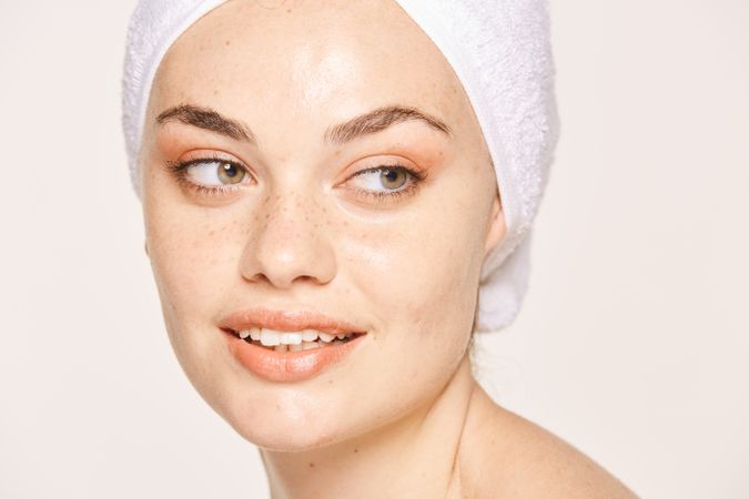 female with radiant body after cosmetic procedure