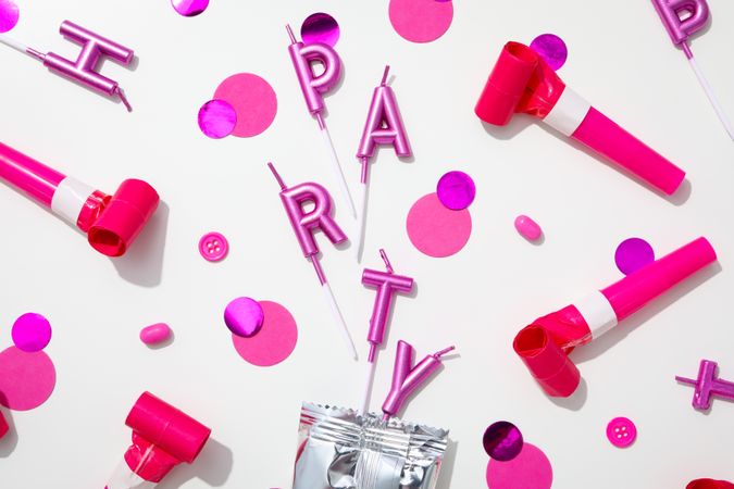 Concept of party and celebration, accessories for party