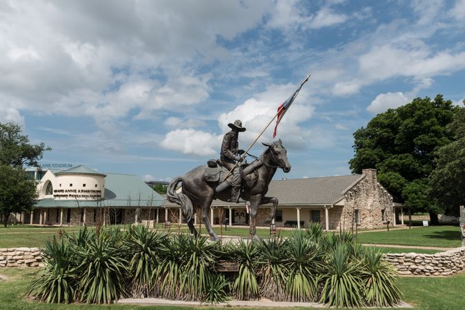 "Texas Ranger" at the entrance to the Texas Ranger Hall of Fame, Waco, Texas