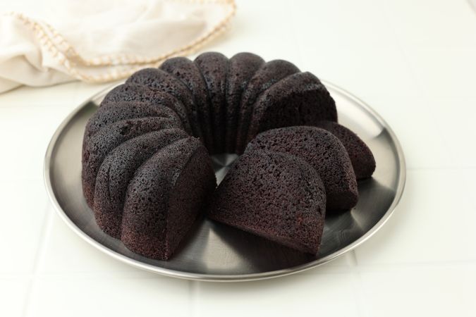Sliced Sticky Rice Cake or Bolu Ketan Hitam