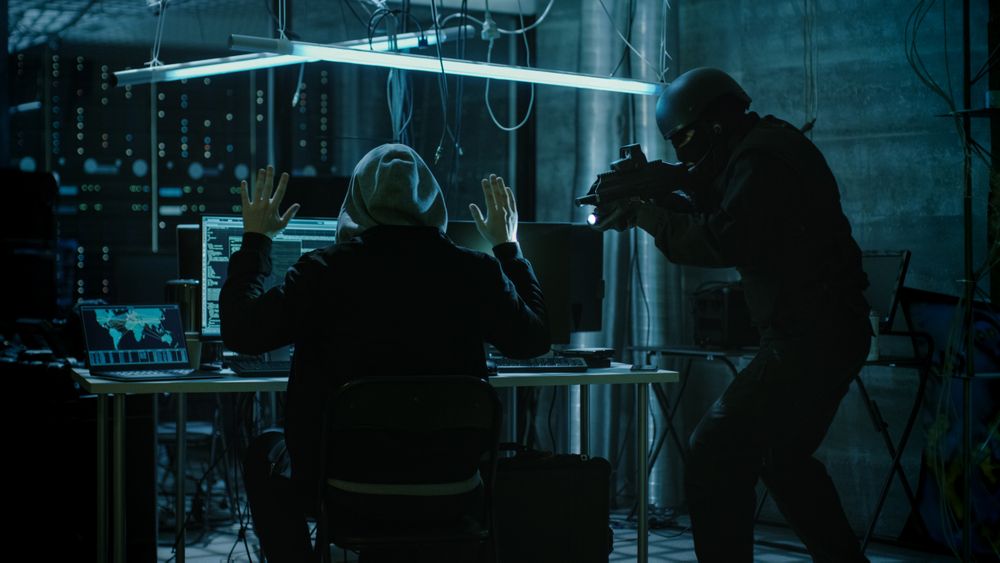 Fully Armed Special Cybersecurity Forces Soldier Arrests Highly Dangerous Hooded Hacker.