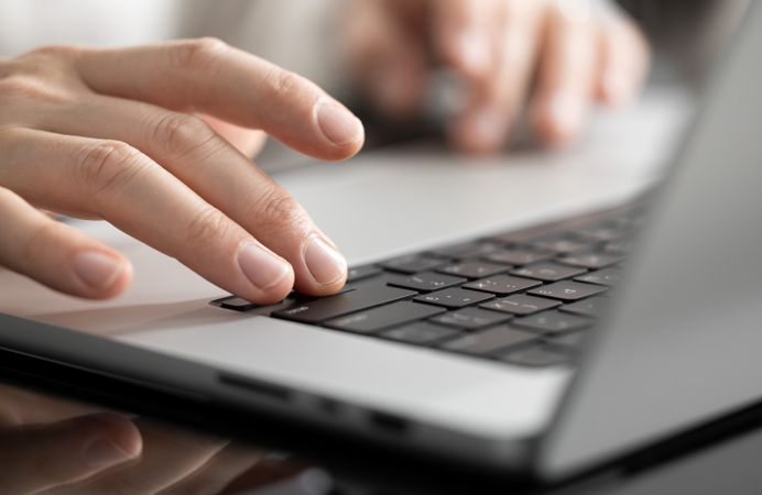 Businessman Working With Laptop Bright