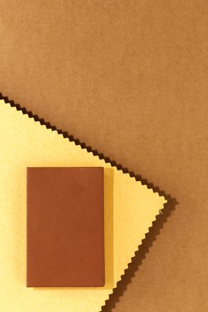 Natural leather labels for price or advertising