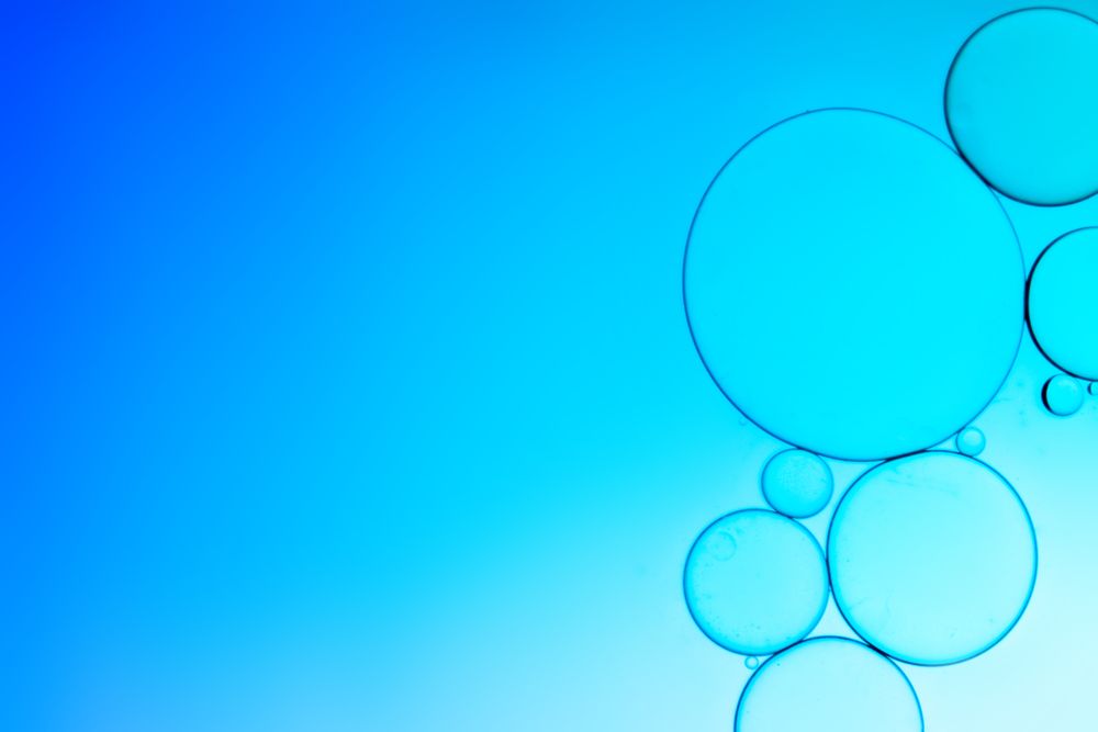 Abstract Macro Photography gradient of oil and water, Science abstract tech background
