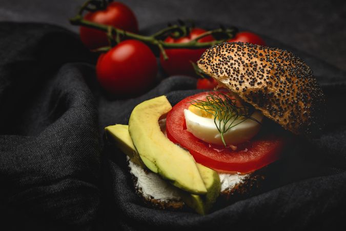 Homemade vegetable sandwich