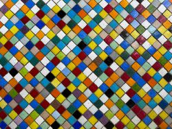 Harlequin mosaic
