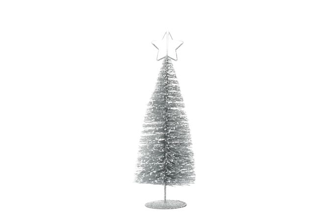Decorative christmas tree isolated on blank background