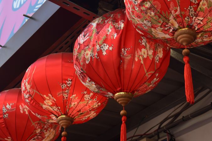 Chinese Lantern in Taiwan Streets
