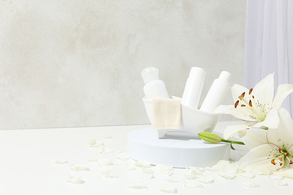 Concept of cosmetic and beauty care, space for text