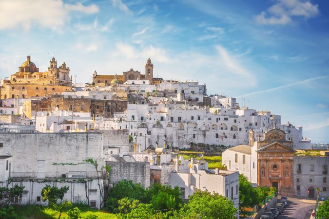 Ostuni town skyline, Brindisi, Apulia, Italy