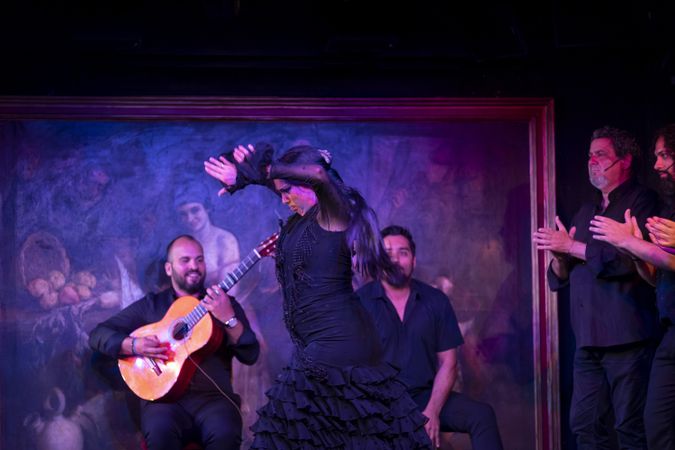 Flamenco performance on stage