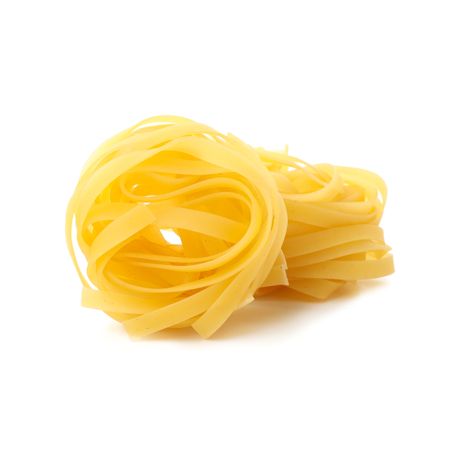 Tasty pasta isolated on plain background. Spaghetti food