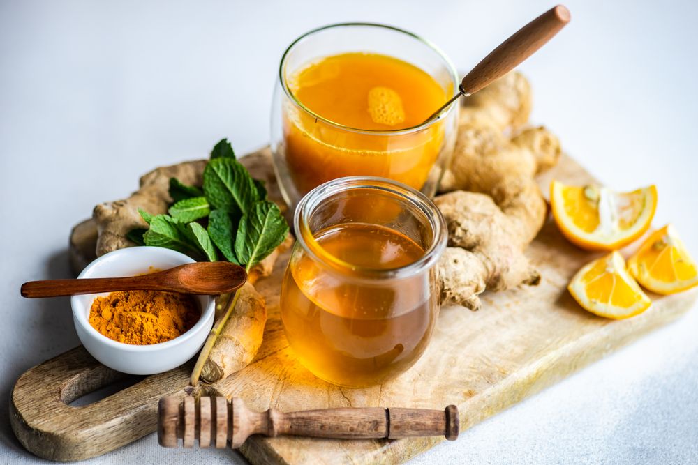 Ingredients for healthy tea