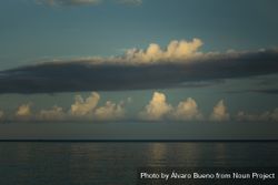 Clouds over the horizon of the Pacific Ocean, near Raja Ampat islands, West Papua, Indonesia 4jalz5