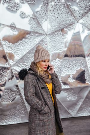 Young woman talking on the phone