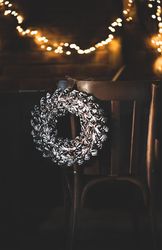 Christmas or New Year holiday low-key style greeting card