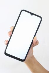 Smartphone Mockup with Blank Background