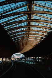 Roof of railway station