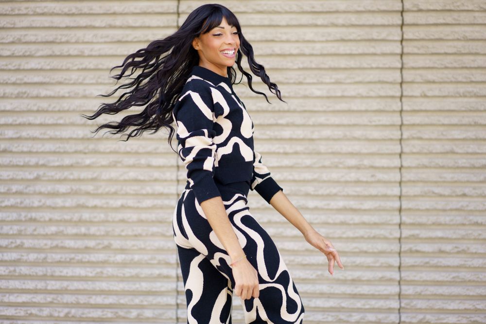 Dancer twirling around