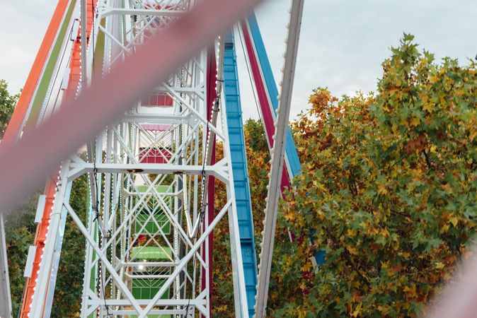 Ferris wheel in amusement park