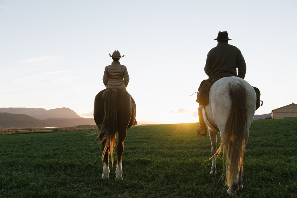 People on horses