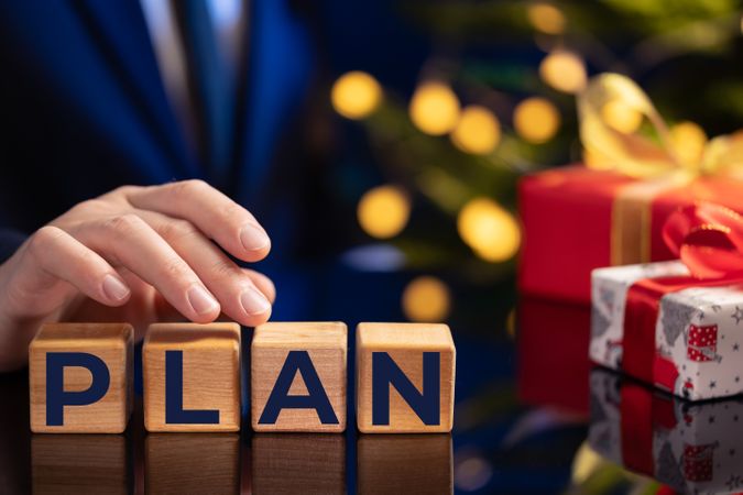 New year business plan concept