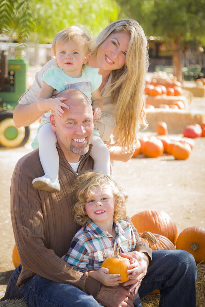 Family Portrait at the Pumpkin Patch.