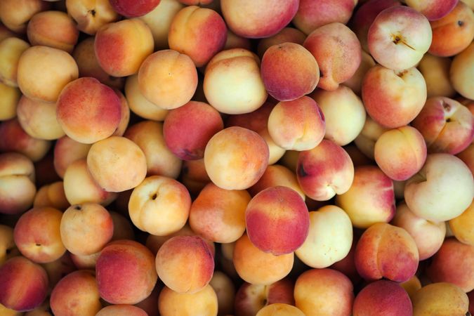 Pile of peaches