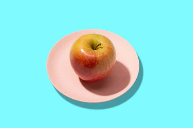 Colorful fresh apple