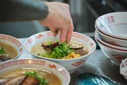 Chef Cooking Ramen Soup
