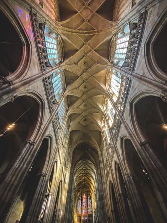 An inside view of the Prague's most popular church