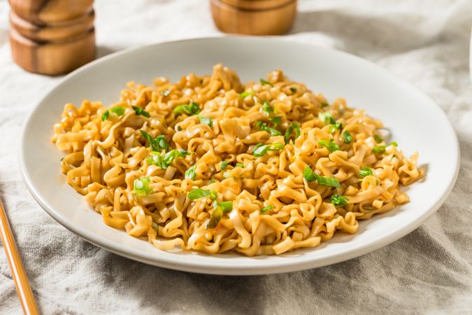 Simple Healthy Asian Soy and Scallion Noodles