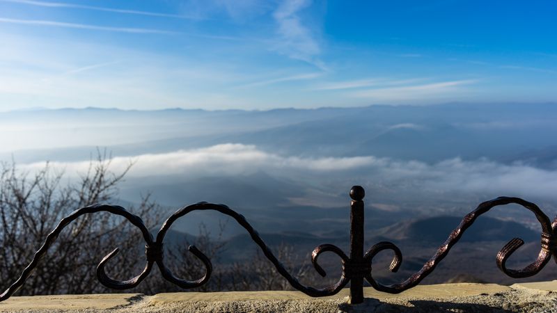 Caucasus mountain and clouds
