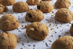 Homemade cookies on table