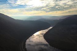 Still river in the mountains