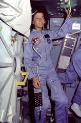 Shuttle Challenger's Mission Specialist (MS) Sally Ride, Astronaut 0g9DA4