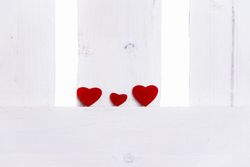Two big hearts and a small one