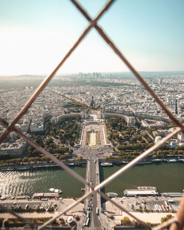 Cityscape of Paris from Eifel tower