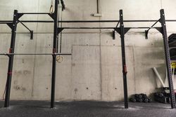 Chin up bar in gym