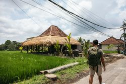 Backpacker man in Southeast Asia