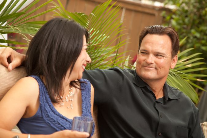 Couple Drinking Wine