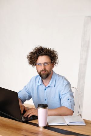Businessman Working Laptop