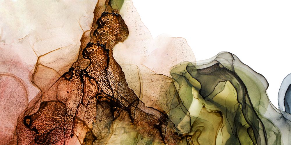 Alcohol ink colors, translucent
