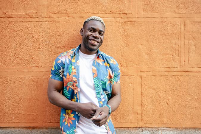 Portrait of a young Black man in the street