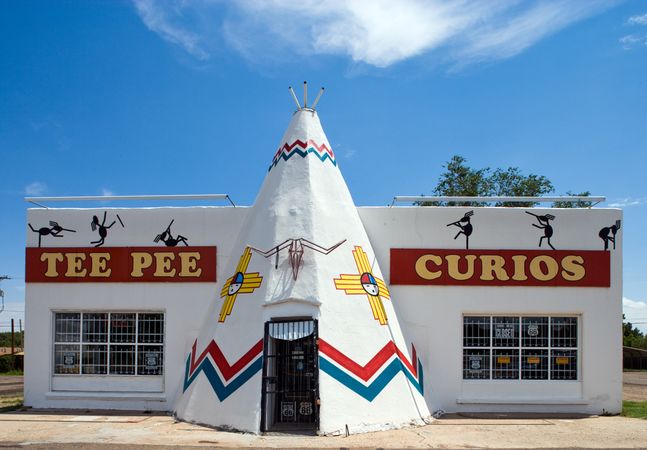 Tee Pee Curios Shop on Route 66 in Tucumcari, New Mexico