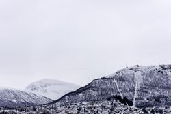 Fjellstua on Storsteinen Mountain in Tromso, Norway