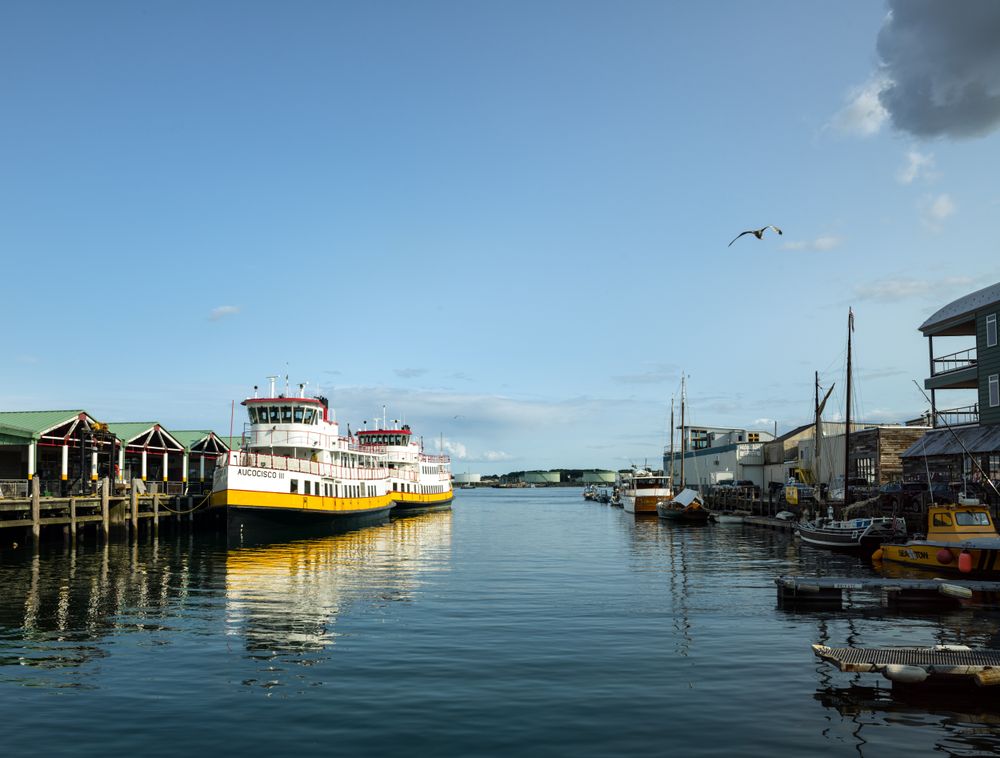 Two mailboats, Portland, Maine