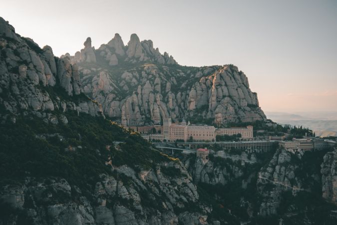 City surrounded by beautiful quaint rocks