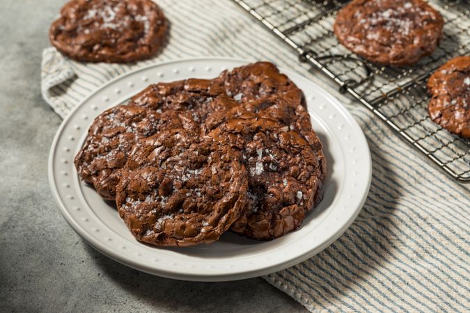 Homemade Flourless Double Chocolate Chip Cookies