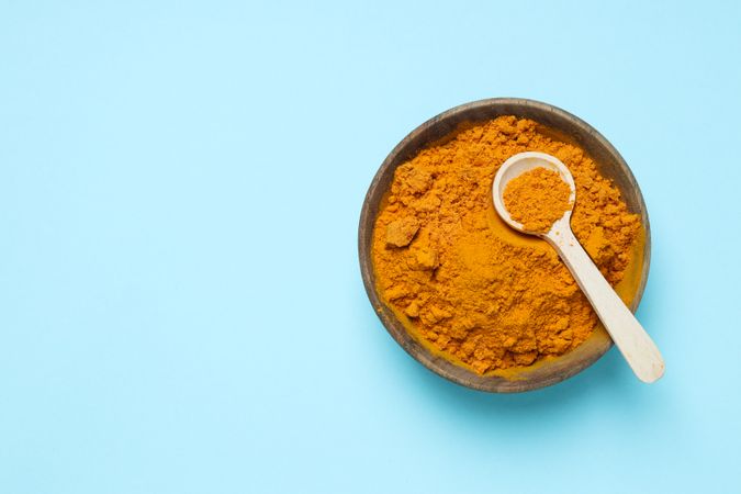 Fragrant seasoning - turmeric, one of the main ingredients in Indian curry